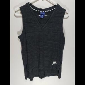 Womens‎ Vintage Nike Gray Sleeveless Tank Rayon Shirt Size Medium M